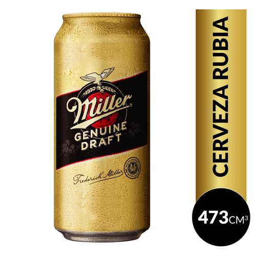 Cerveza Miller en Lata 473 ml.