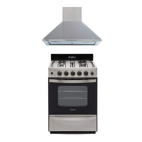 Combo Cocina 56 cm Inox y Campana 60 Cm