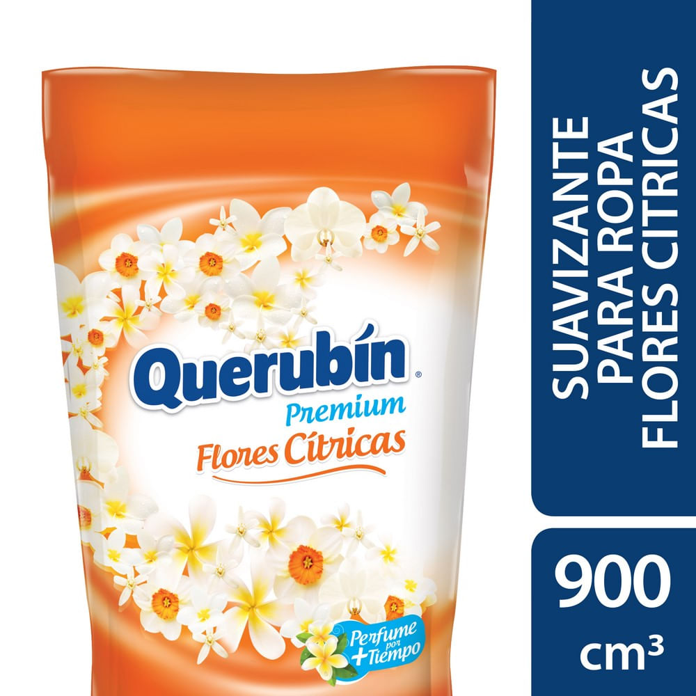 Suavizante para Ropa Querubin Flores Cítricas Premium 900 Ml.