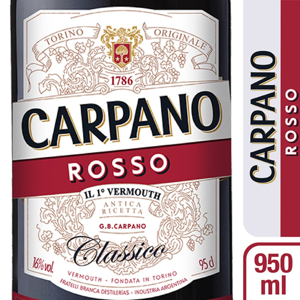 Vermouth Carpano Rosso 950 Ml 2v638074067678270000