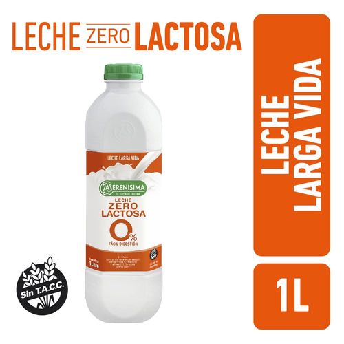 Leche Zero Lactosa La Serenísima Botella Larga Vida 1 Lt.