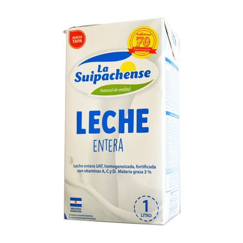 Leche Entera La Suipachense Larga Vida 1 Lt.