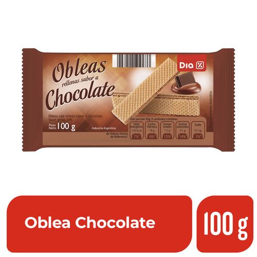 Oblea DIA Chocolate 100 Gr.