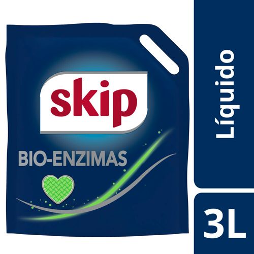 Jabon Líquido Skip Bio-Enzimas Doypack 3 Lts.