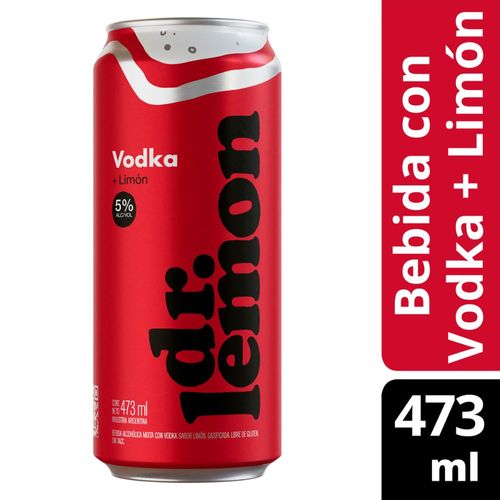 Vodka Dr. Lemon en lata 473 ml.