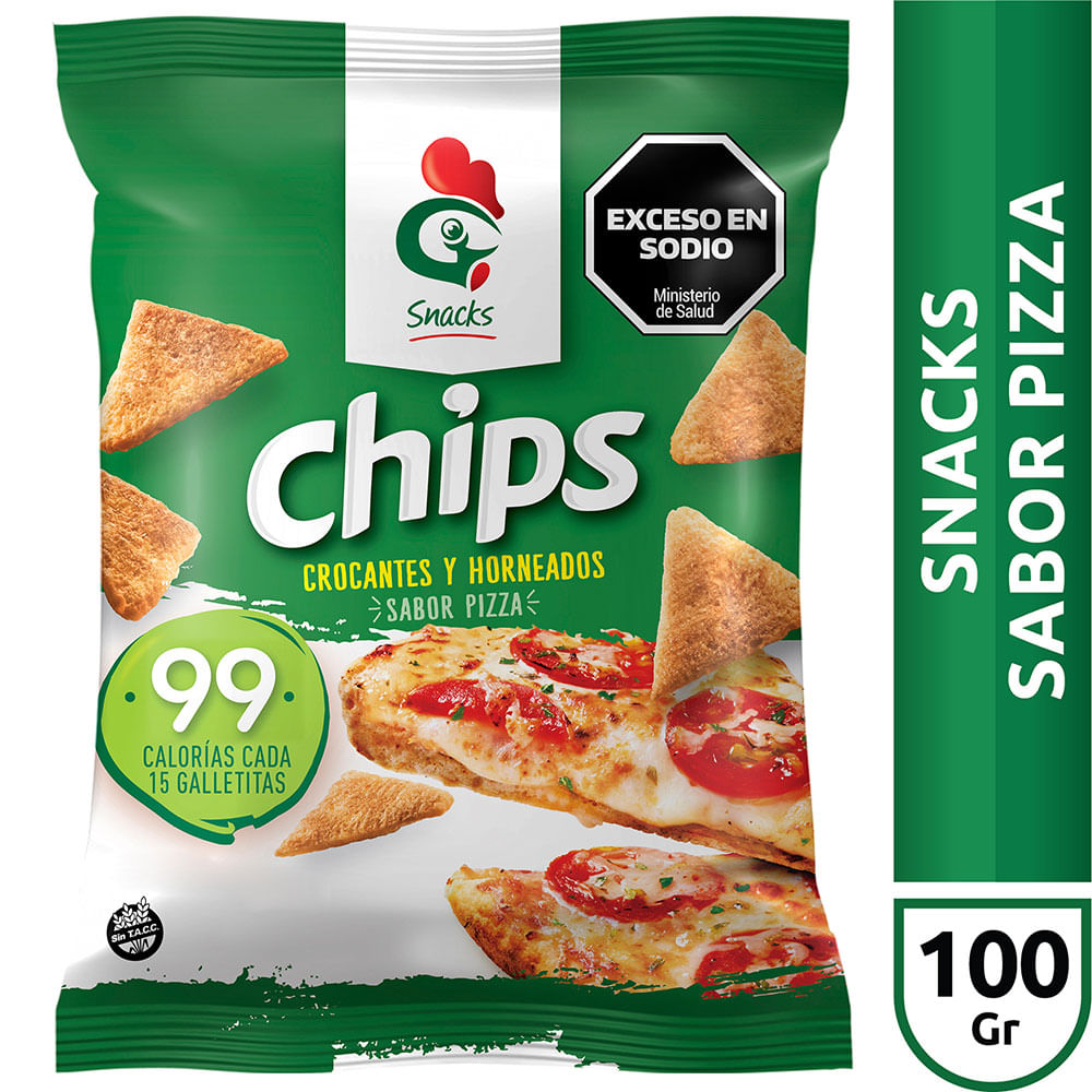 Gallo Chips Crocantes y Horneadas Baked & Crunchy Snack Ham Flavor