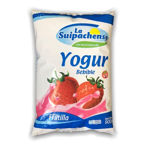 Yogur Bebible La Suipachense Frutilla 900 Gr.