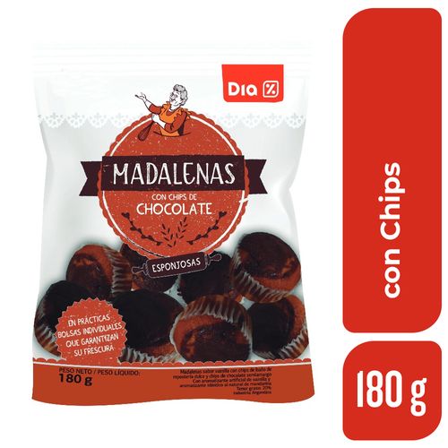 Magdalenas DIA con Chips 180 Gr.
