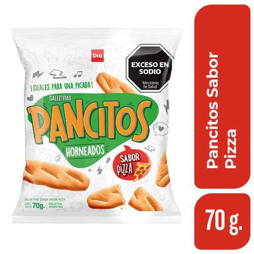 Galletitas Pancitos Pizza Horneados Snack Dia 70 Gr