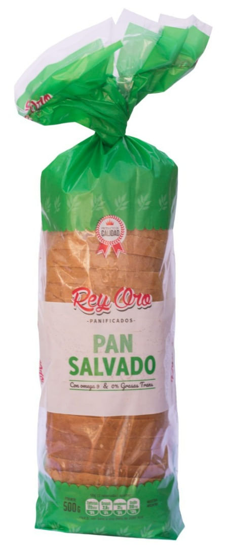 Pan de Molde Rey Oro Salvado 500 Gr.