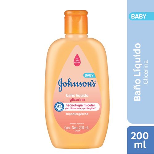 Jabón Líquido Para Bebé Johnson's Glicerina X 200 Ml.
