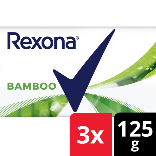 Jabón en Barra Rexona Bamboo 3x125gr