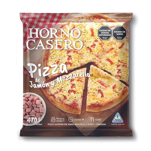 Pizza Jamón Horno Casero 470 Gr.
