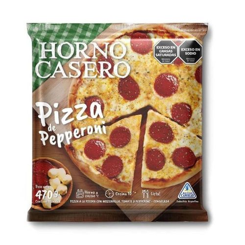 Pizza Pepperoni Horno Casero 470 Gr.