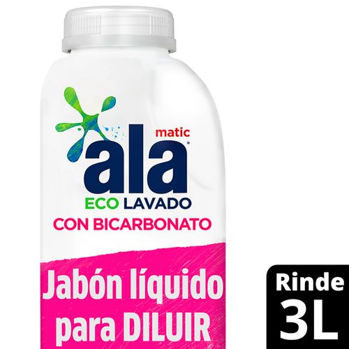 Jabón Líquido Concentrado para Diluir Ala con Bicarbonato 500 Ml.