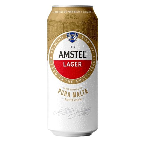 Cerveza Lager Amstel 473 Ml.