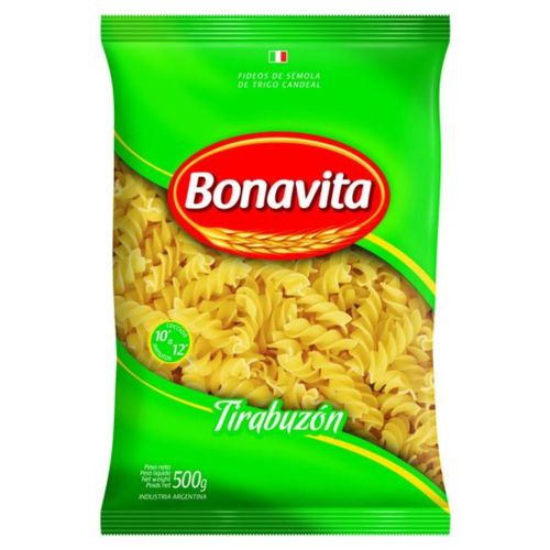 Fideos Tirabuzón Bonavita 500 Gr.