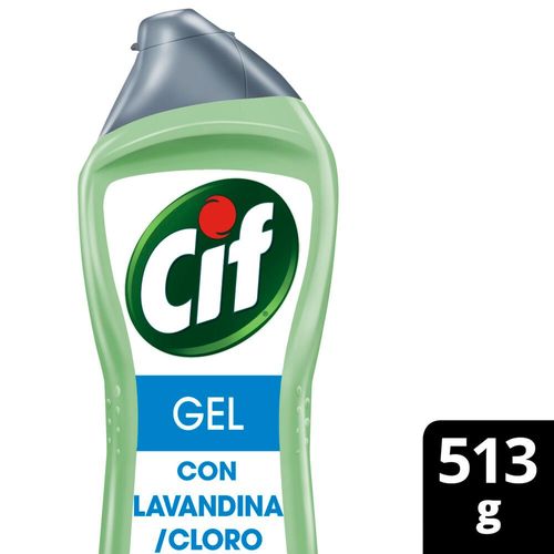 Limpiador en Gel con Lavandina Cloro Cif 513 Gr.