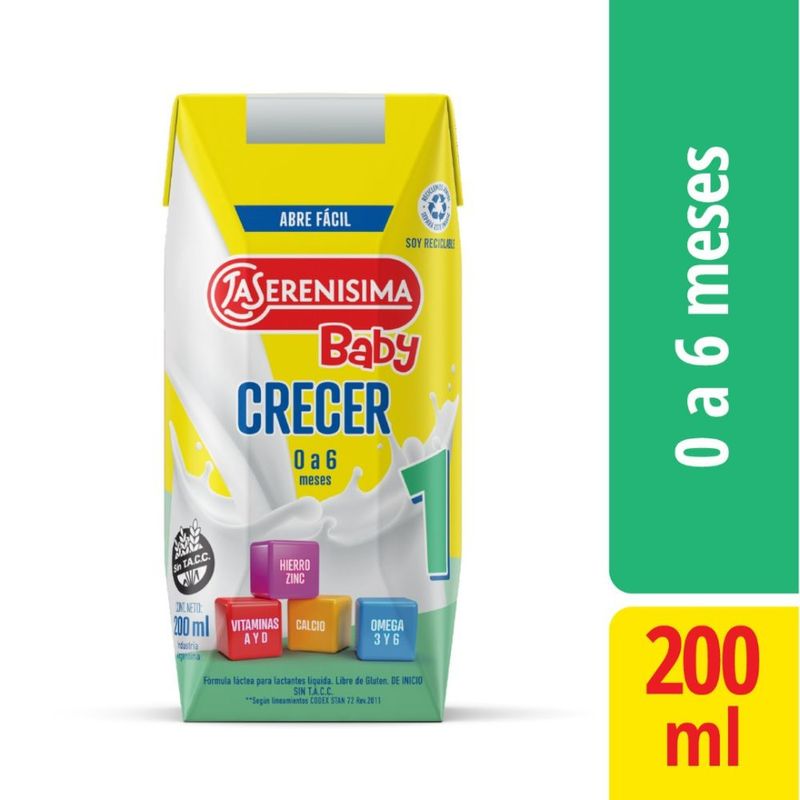 Leche-Entera-Infantil-Baby-Crecer-0-a-6-Meses-La-Serenisima-200-Ml_1