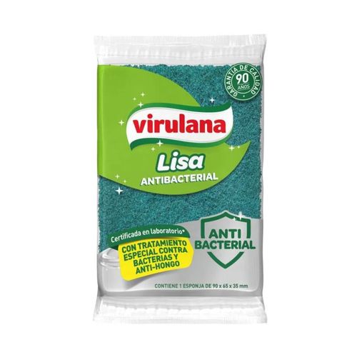 Esponja Lisa Virulana Antibacterial 1 Ud.