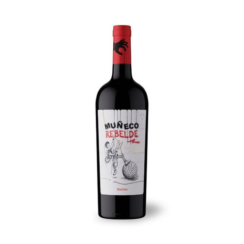 Vino Tinto Malbec Muñeco Rebelde 750 Ml.