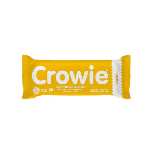 Barra de Arroz Limon Crowie 12 GR.