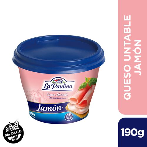 Queso Untable La Paulina Jamón 190 Gr.