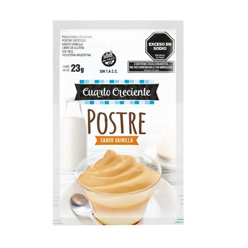 Postre Sabor Vainilla Cuarto Creciente 22 Gr.