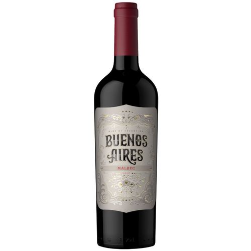 Vino Tinto Malbec Buenos Aires 750 Ml.