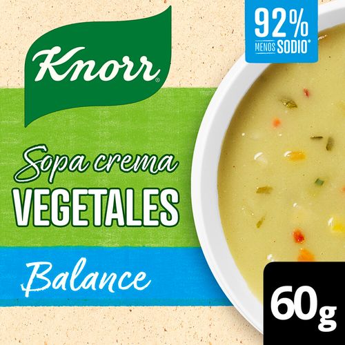 Sopa Crema Vegetales Knorr Balance 60 Grs.