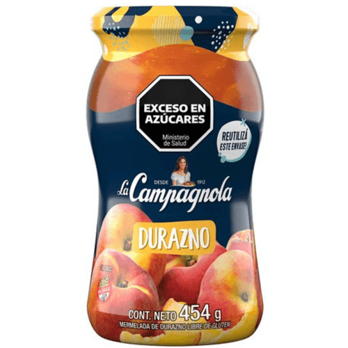 Mermelada La Campagnola Durazno 454 Gr.
