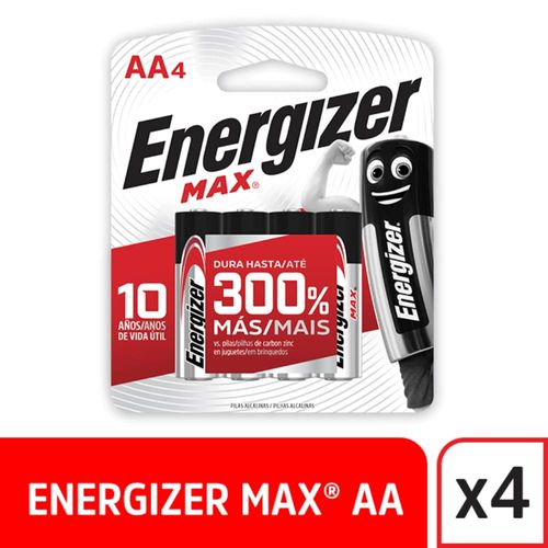 Pilas Energizer AA 4 Un.