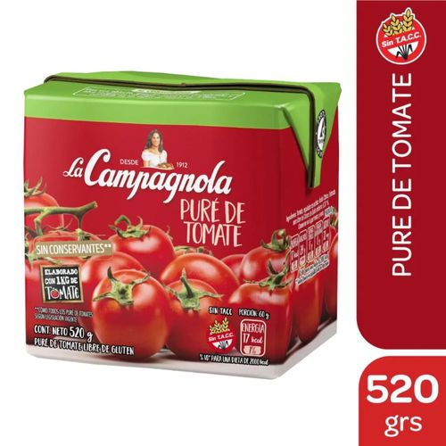 Puré de Tomate La Campagnola 520 Gr.