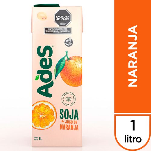 Ades Soja + Jugo de Naranja 1 Lt.