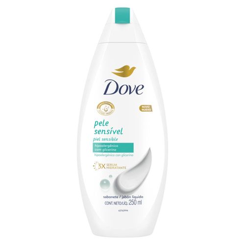 Jabón Liquido Piel Sensible Dove 250 Ml.