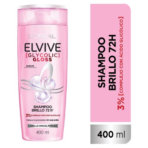 Shampoo Glycolic Gloss Elvive 400 Ml.