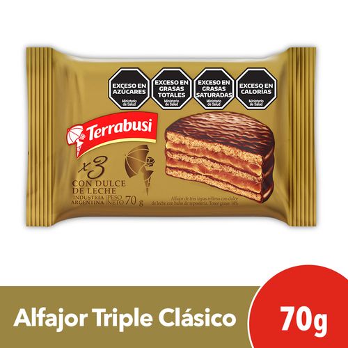 Alfajor Terrabusi Triple Clásico 70 Gr.