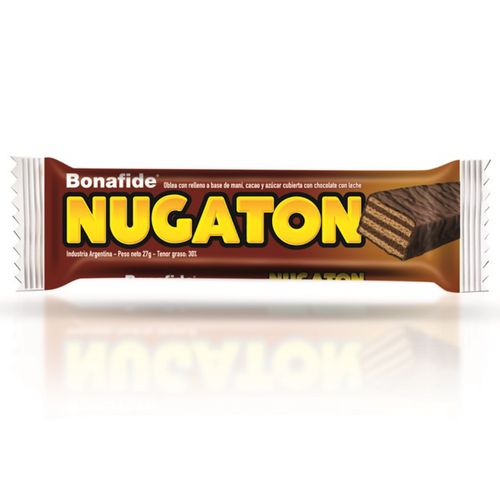 Barra de Chocolate Rellena Nugaton 27 Gr.