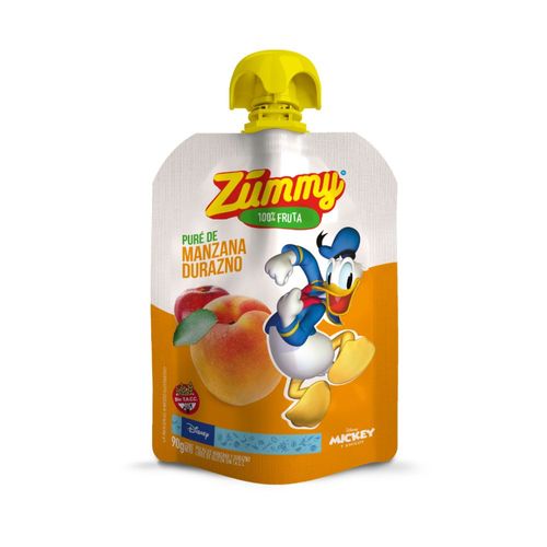 Jugo Pulpa Manzana Y Durazno En Pouch Zummy 90 Gr.