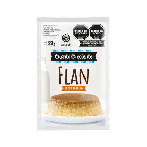 Postre Sabor Flan Cuarto Creciente 22 Gr.