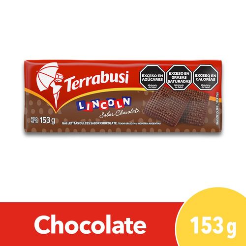 Galletitas Dulces Lincoln Chocolate Terrabusi 153 Gr.