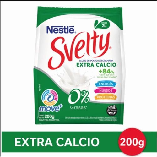 Leche en Polvo Extra Calcio Svelty 200 Gr.