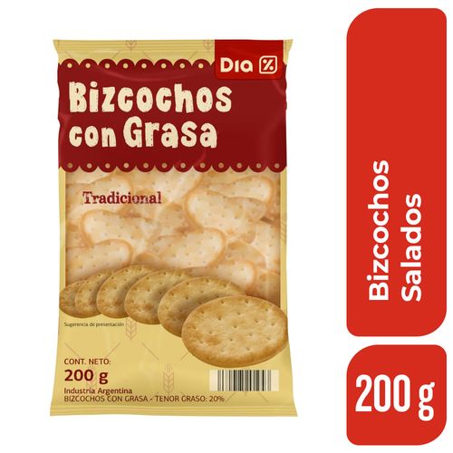 Bizochos de Grasa DIA 200 Gr.