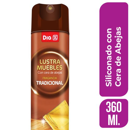 Lustramuebles DIA Siliconado con Cera de Abejas 360 Ml.