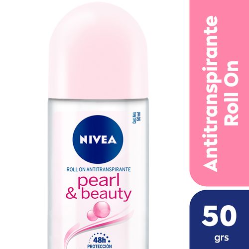 Desodorante Antitranspirante Femenino Nivea Pearl & Beauty Roll On X 50 Ml.