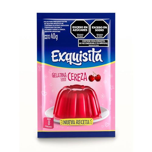 Gelatina Cereza Regular Forti Exquisita 40 Gr.