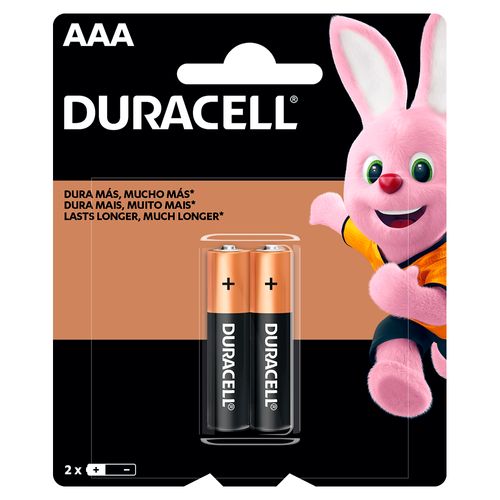 Pilas Alcalinas Duracell AAA 2 Un.