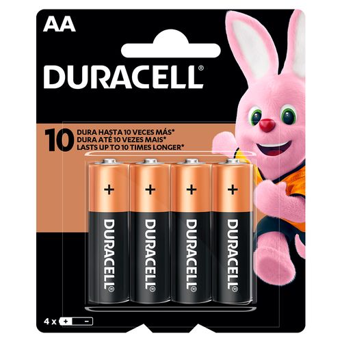 Pilas Alcalinas Duracell AA 4 Un.