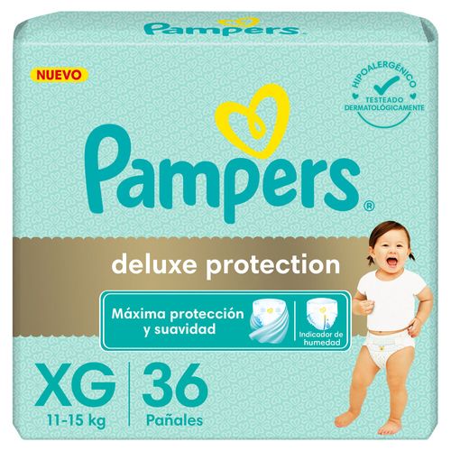 Pañales Pampers Deluxe Protection Talle XG 36 Ud.