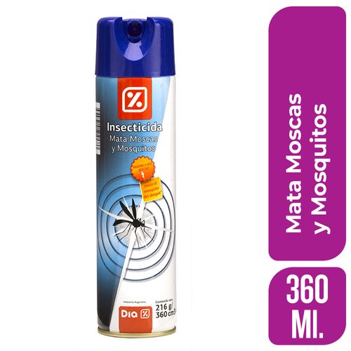 Insecticida Mata Moscas y Mosquitos DIA 360 Ml.